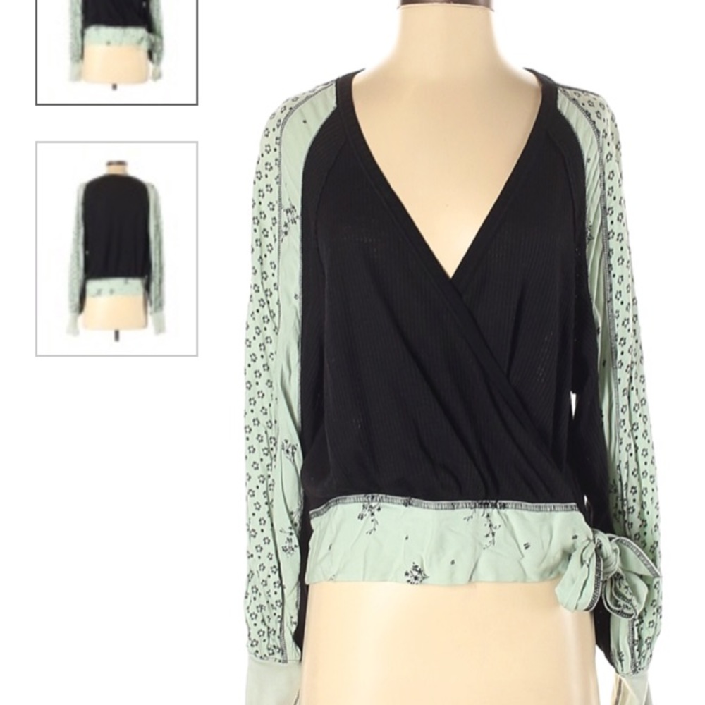 Free People Thermal Wrap Shirt